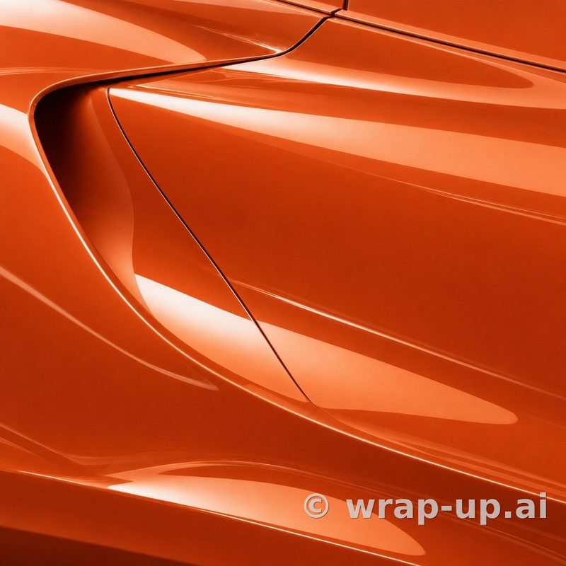 Inozetek Vinyl PG034 Gloss Marigold Orange vinyl wrap color sample