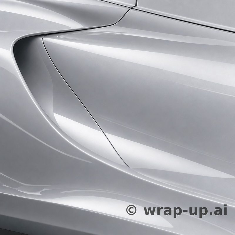 Inozetek Vinyl PG4000 Gloss Pearl Moon Light vinyl wrap color sample