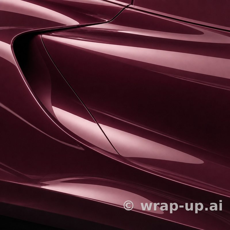 Inozetek Vinyl RB101 Gloss Rocket Bunny Purple vinyl wrap color sample