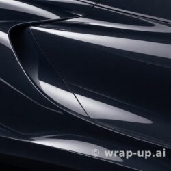 Inozetek Vinyl SG001 Gloss BLACKOUT vinyl wrap color sample
