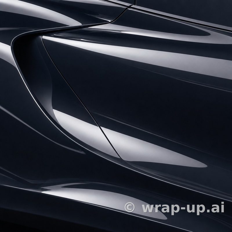 Inozetek Vinyl SG001 Gloss BLACKOUT vinyl wrap color sample