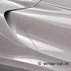 Inozetek Vinyl SG002 Gloss WHITE OUT vinyl wrap color sample