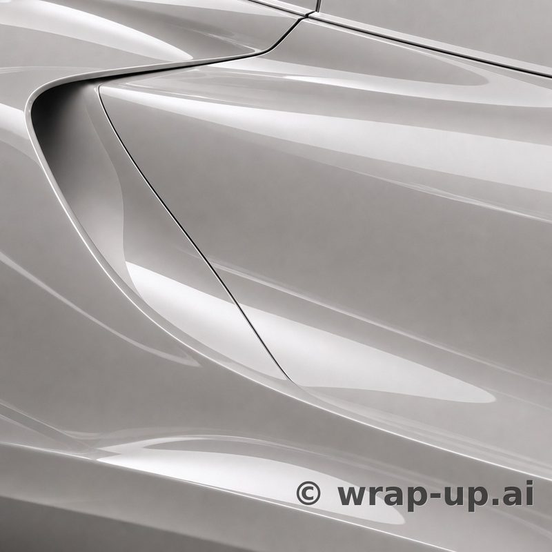 Inozetek Vinyl SG002 Gloss WHITE OUT vinyl wrap color sample