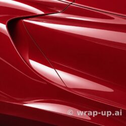 Inozetek Vinyl SG006 Gloss BLOOD RED vinyl wrap color sample