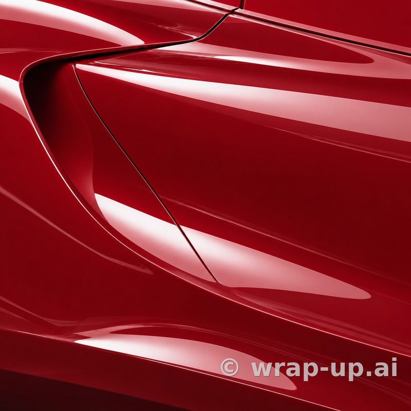 Inozetek Vinyl SG006 Gloss BLOOD RED vinyl wrap color sample