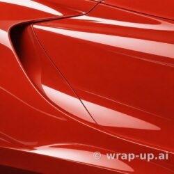 Inozetek Vinyl SG007 Gloss LAVA ORANGE vinyl wrap color sample