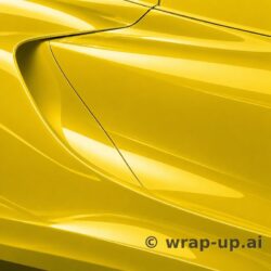 Inozetek Vinyl SG010 Gloss CITRUS YELLOW vinyl wrap color sample