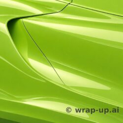 Inozetek Vinyl SG011 Gloss ACID GREEN vinyl wrap color sample