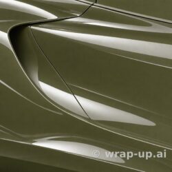 Inozetek Vinyl SG012 Gloss KHAKI GREEN vinyl wrap color sample