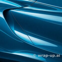 Inozetek Vinyl SG015 Gloss MIAMI BLUE vinyl wrap color sample