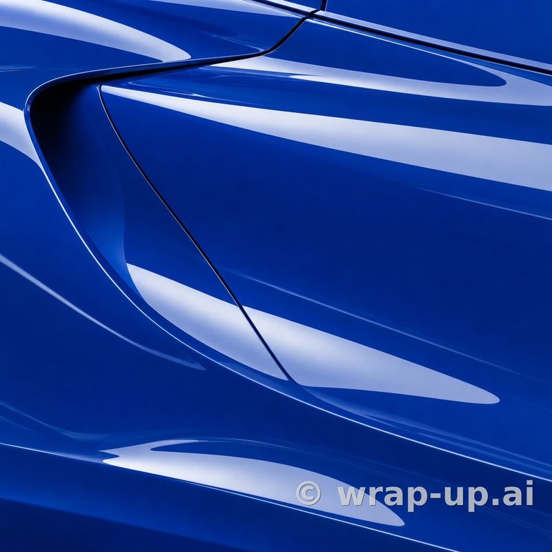 Inozetek Vinyl SG730 Gloss MARITIME BLUE vinyl wrap color sample