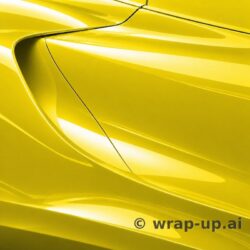 Inozetek Vinyl SG734 Gloss RACING YELLOW vinyl wrap color sample