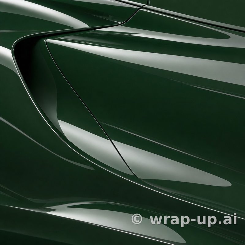 Inozetek Vinyl SG735 Gloss VINTAGE RACING GREEN vinyl wrap color sample