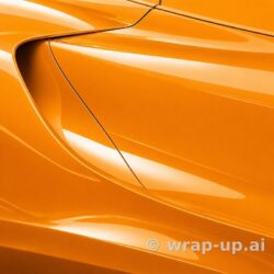 Inozetek Vinyl SG736 Gloss PAPAYA ORANGE vinyl wrap color sample