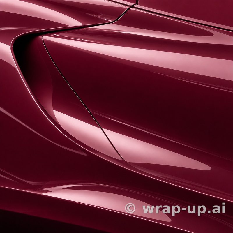Inozetek Vinyl SG738 Gloss RUBY STAR vinyl wrap color sample
