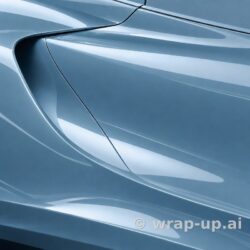 Inozetek Vinyl SG740 Gloss SNOW BLUE vinyl wrap color sample