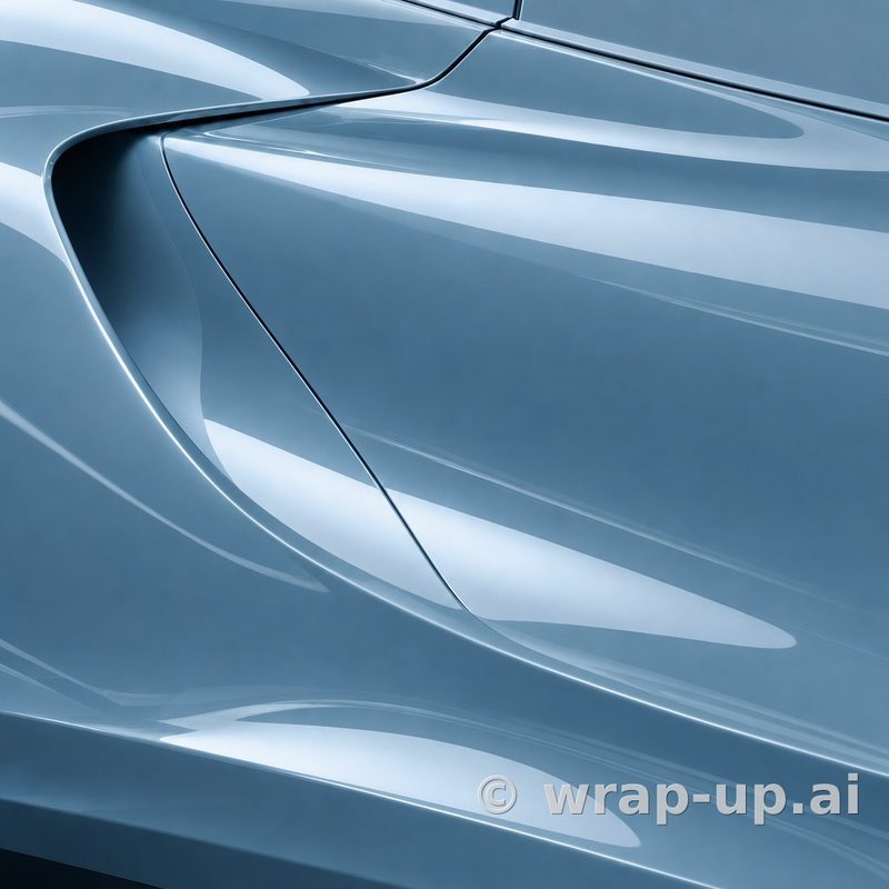 Inozetek Vinyl SG740 Gloss SNOW BLUE vinyl wrap color sample
