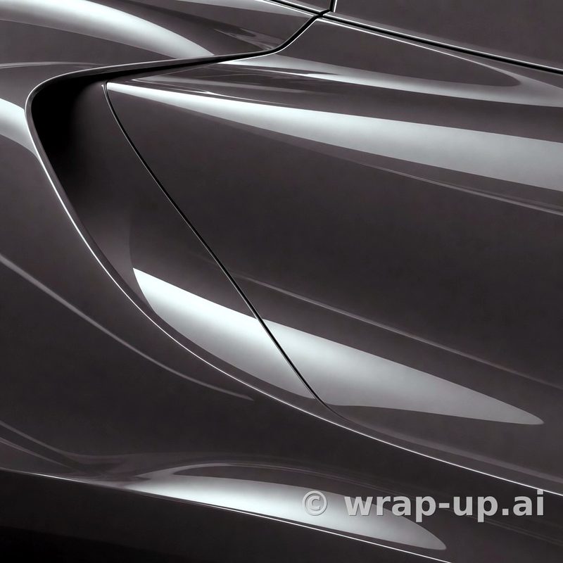 Inozetek Vinyl SG741 Gloss STAPLE PIGEON GRAY vinyl wrap color sample