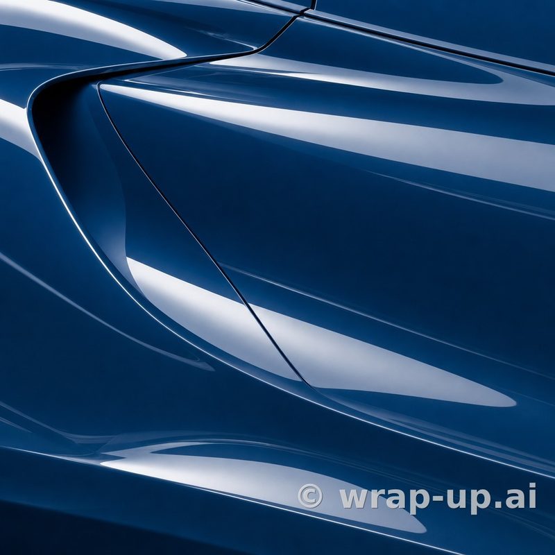 Inozetek Vinyl SG743 Gloss NARWHAL BLUE vinyl wrap color sample