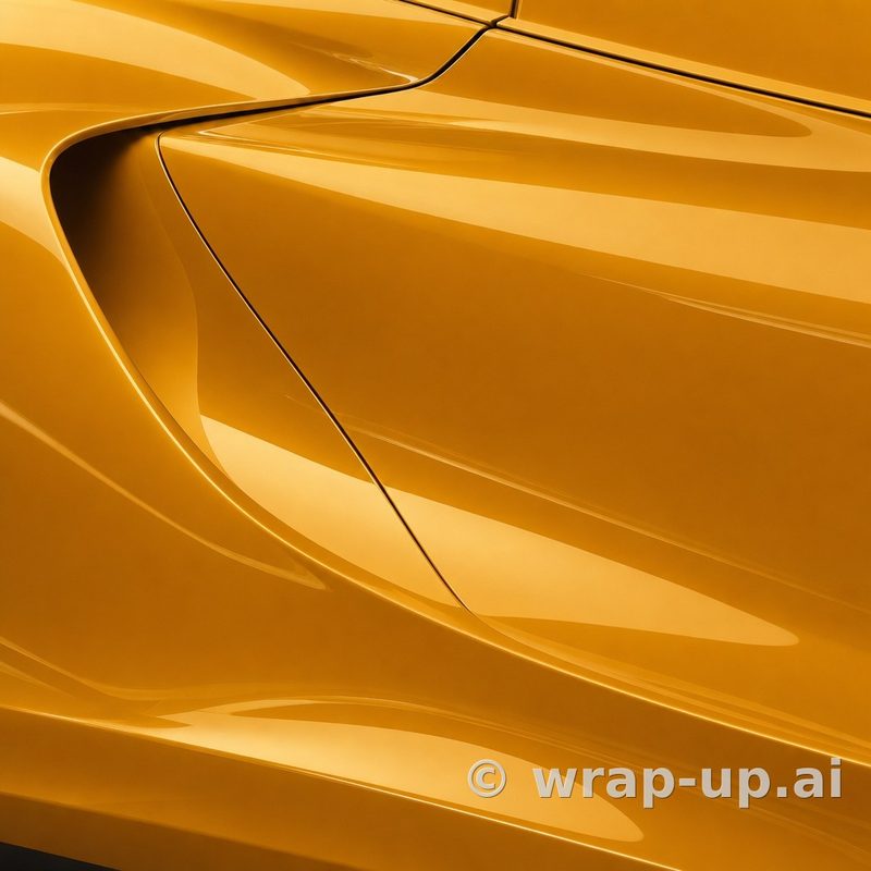 Inozetek Vinyl SG744 Gloss SIGNAL YELLOW vinyl wrap color sample