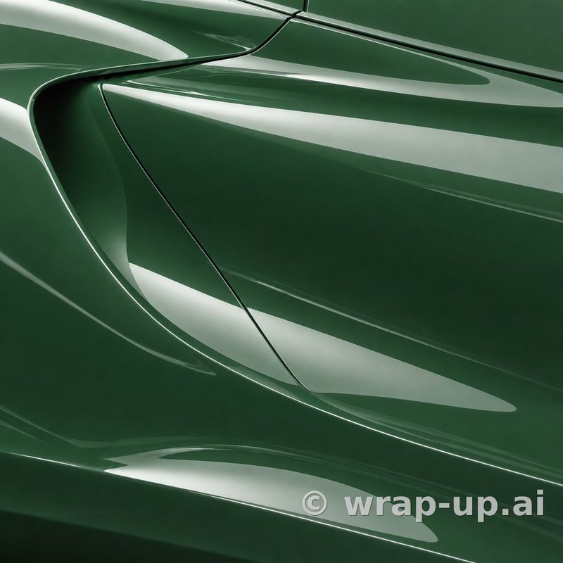 Inozetek Vinyl SG745 Gloss OLIVE GREEN vinyl wrap color sample