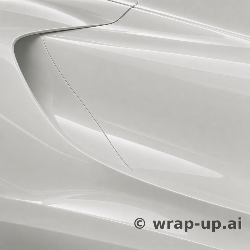 Orafol 970RA 010G glossy white vinyl wrap color sample
