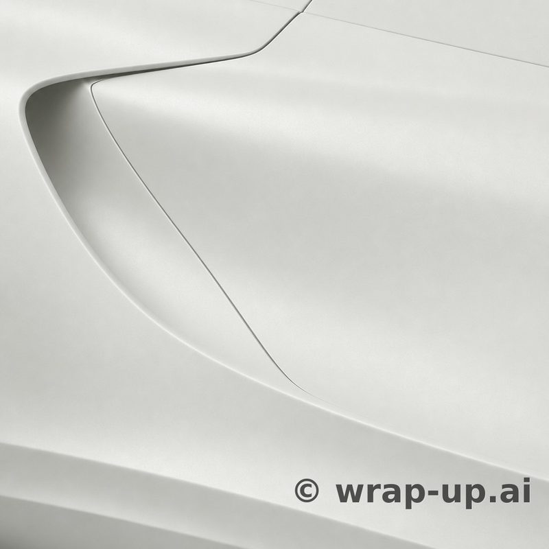Orafol 970RA 010M Matte White vinyl wrap color sample