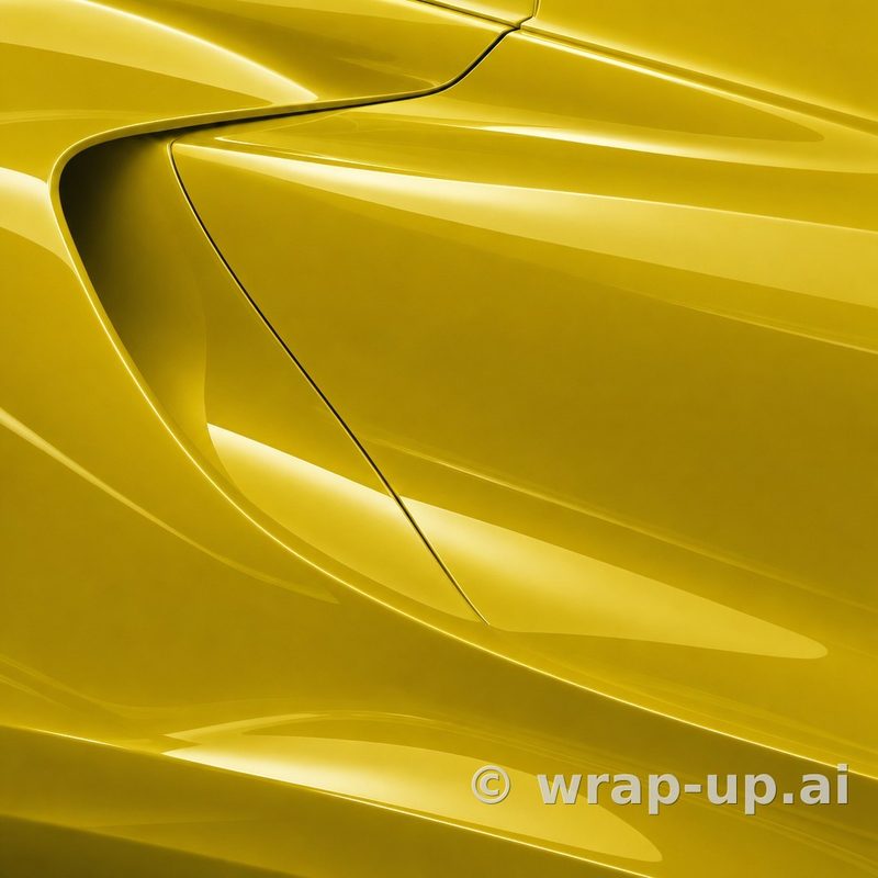 Orafol 970RA 022G glossy light yellow vinyl wrap color sample