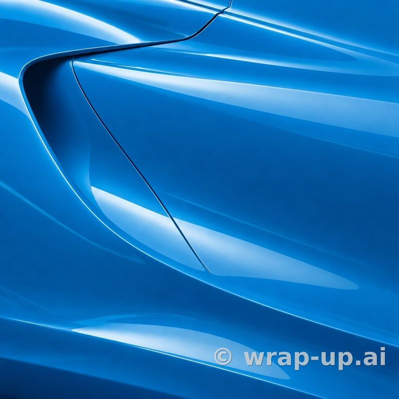 Orafol 970RA 056G glossy ice blue vinyl wrap color sample