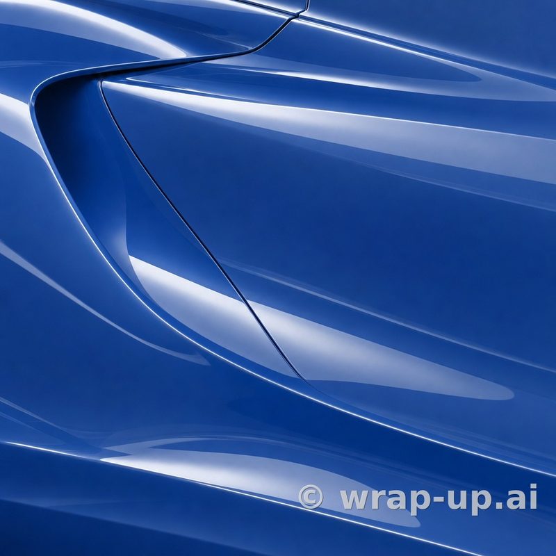 Orafol 970RA 067G glossy blue vinyl wrap color sample