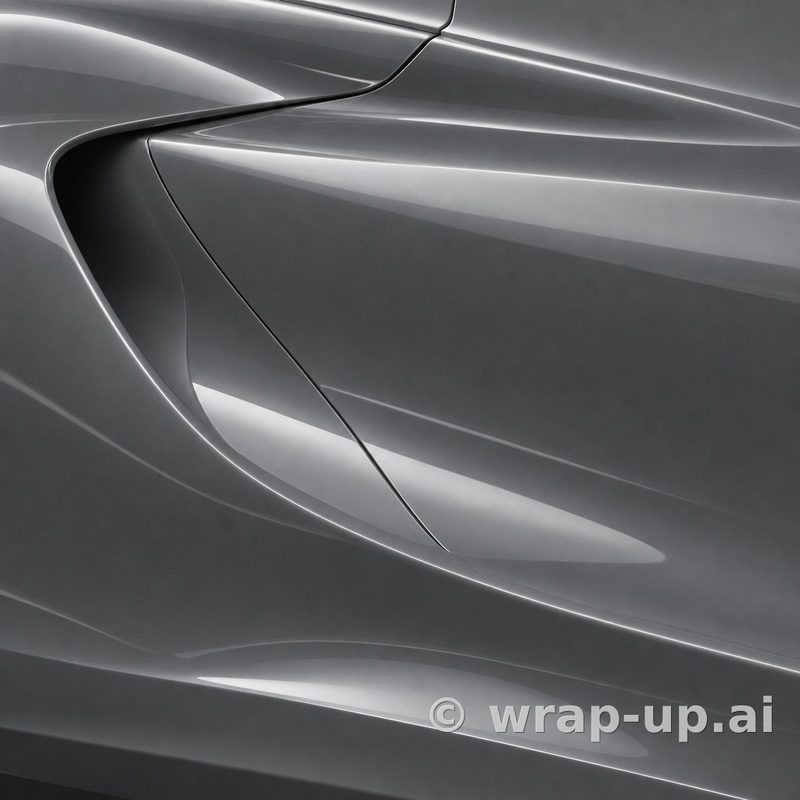 Orafol 970RA 073G glossy dark grey vinyl wrap color sample