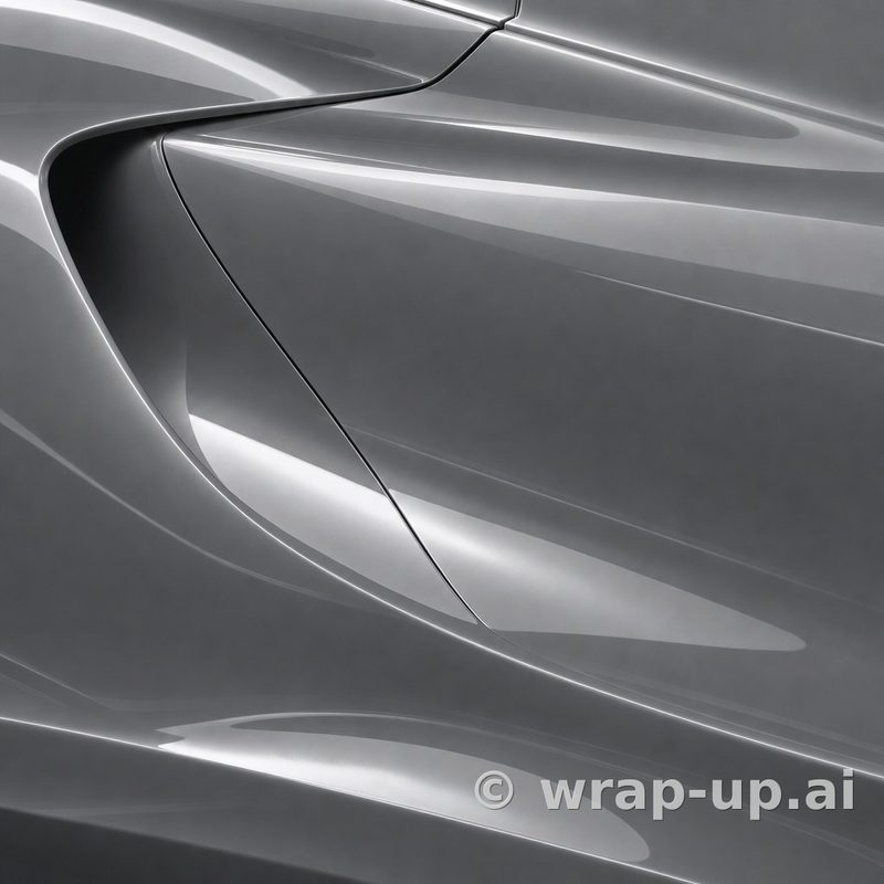 Orafol 970RA 076G glossy telegrey vinyl wrap color sample
