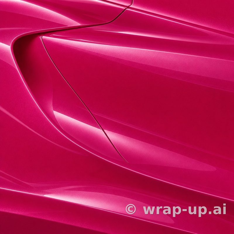 Orafol 970RA 077G glossy telemagenta vinyl wrap color sample