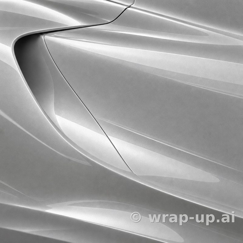 Orafol 970RA 090G glossy silver gray vinyl wrap color sample