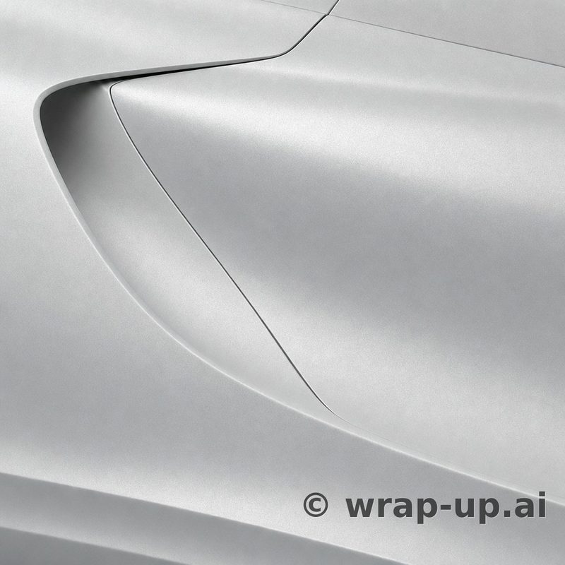 Orafol 970RA 090M Matte Silver Gray vinyl wrap color sample