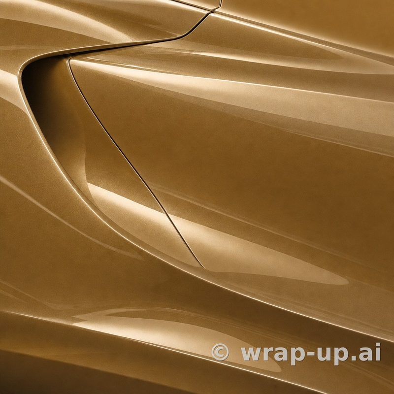 Orafol 970RA 091G glossy gold vinyl wrap color sample