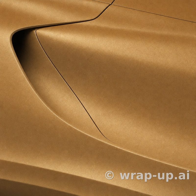 Orafol 970RA 092M Matte Copper Metallic vinyl wrap color sample