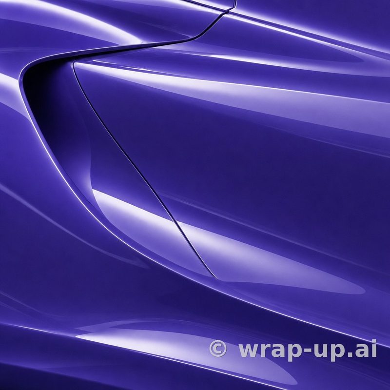 Orafol 970RA 185G glossy sparkling enchanted violet vinyl wrap color sample
