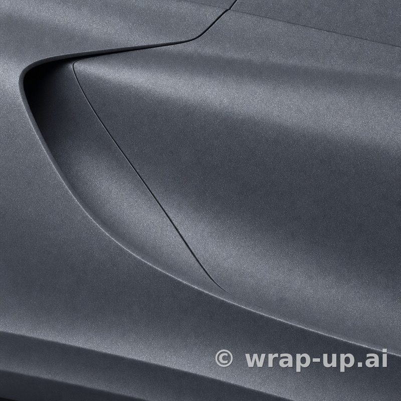 Orafol 970RA 190M Matte Moonlight Metallic vinyl wrap color sample
