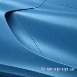 Orafol 970RA 197M Matte Azure Metallic vinyl wrap color sample