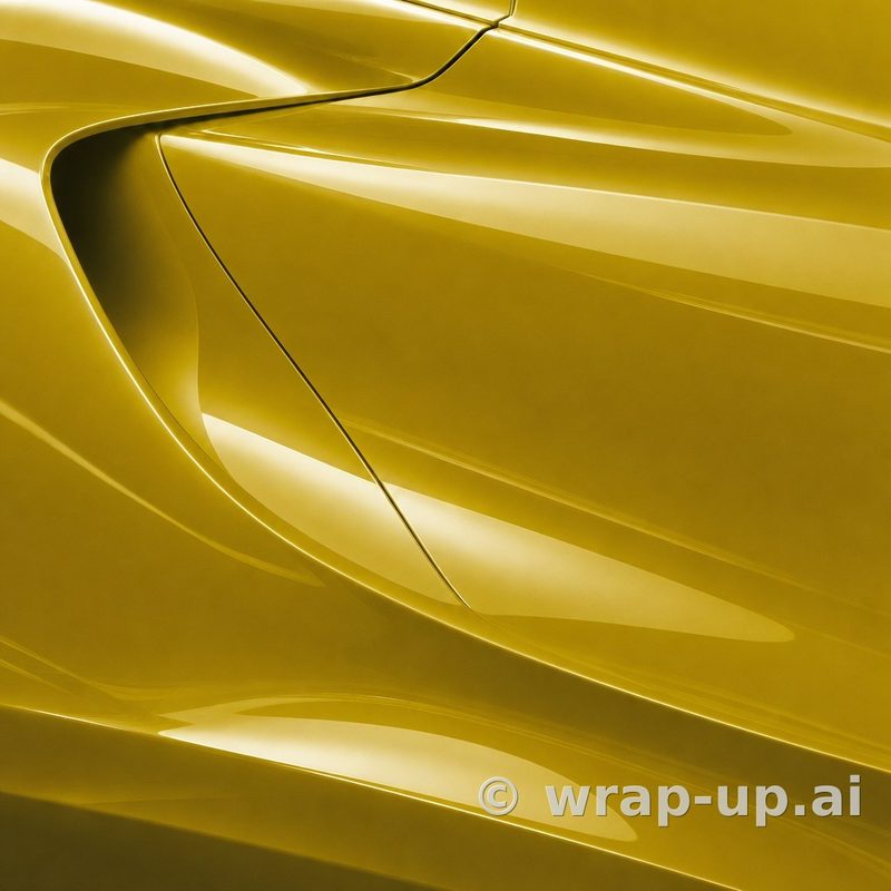 Orafol 970RA 208G glossy post office yellow vinyl wrap color sample