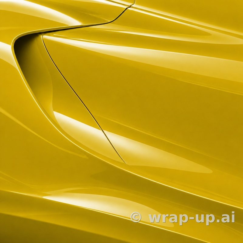 Orafol 970RA 209G glossy maize yellow vinyl wrap color sample