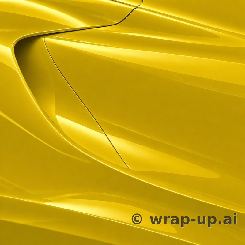 Orafol 970RA 216G glossy traffic yellow vinyl wrap color sample