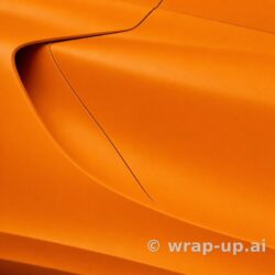 Orafol 970RA 223M Matt Saffron Yellow vinyl wrap color sample