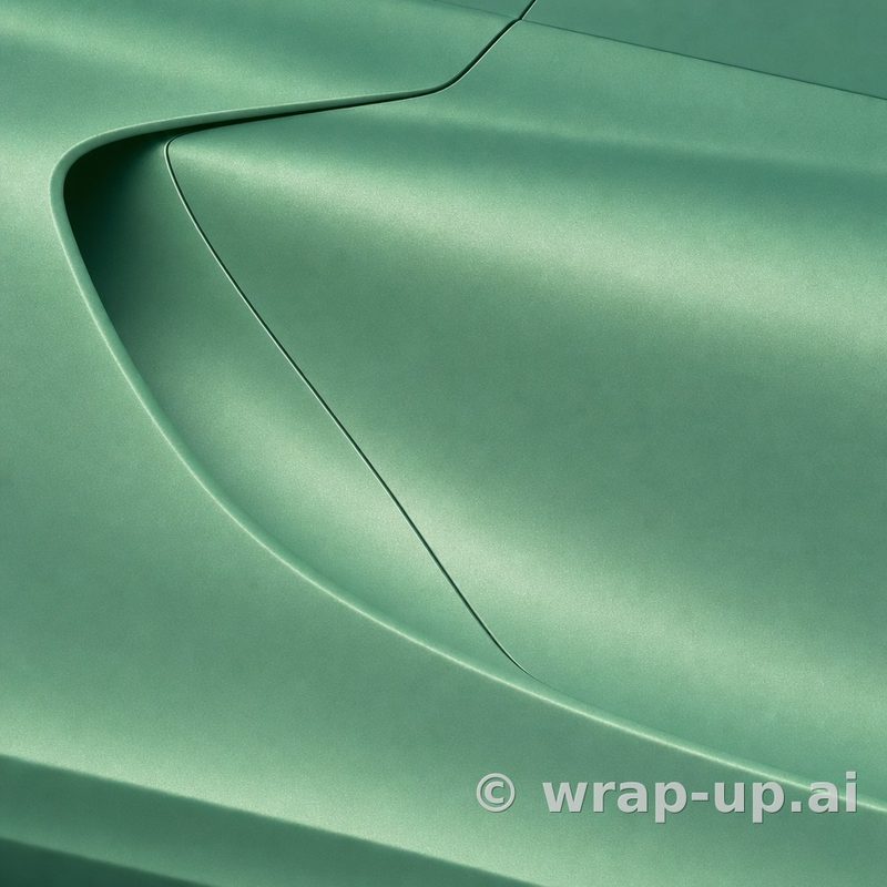 Orafol 970RA 318M Matte Aquamarine vinyl wrap color sample