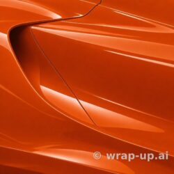 Orafol 970RA 351G Glossy Munich Municipal Orange vinyl wrap color sample