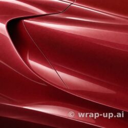 Orafol 970RA 369G Glossy Red Brown Metallic vinyl wrap color sample