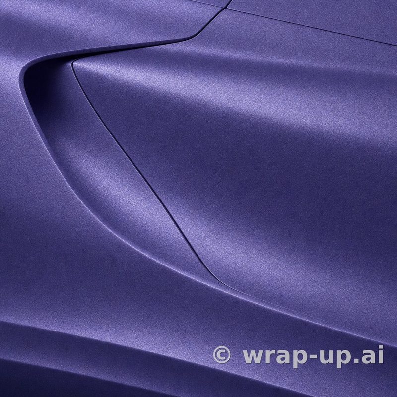 Orafol 970RA 406M Matte Violet Metallic vinyl wrap color sample
