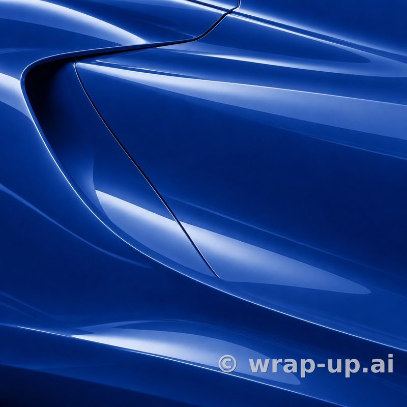 Orafol 970RA 509G Glossy Sea Blue vinyl wrap color sample