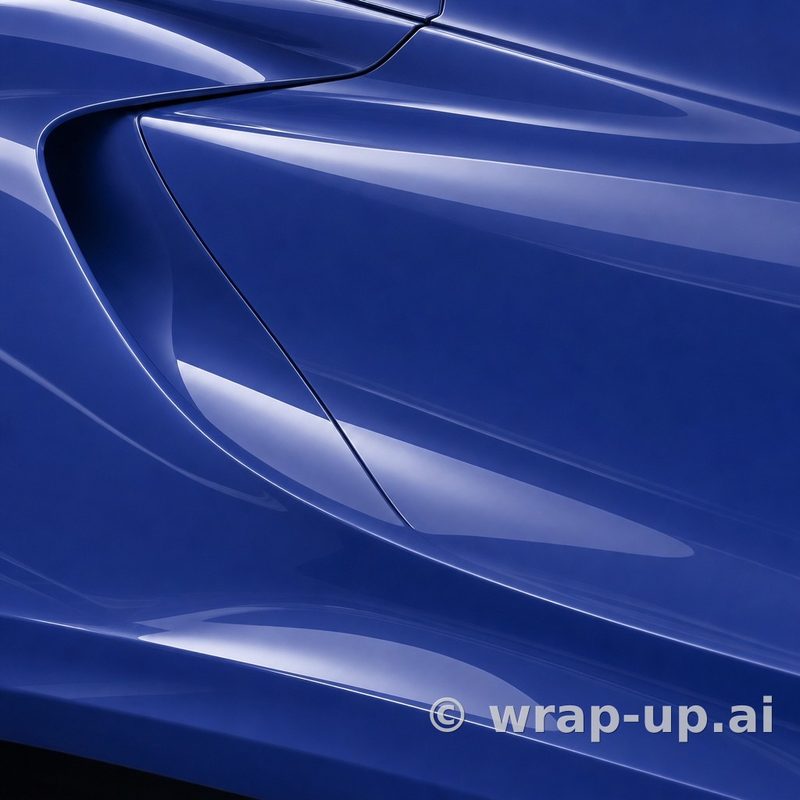 Orafol 970RA 511G Glossy Night Blue vinyl wrap color sample